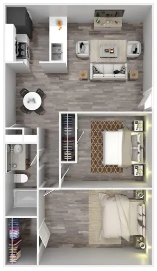 Calypso Apartments San Antonio Floorplan 2