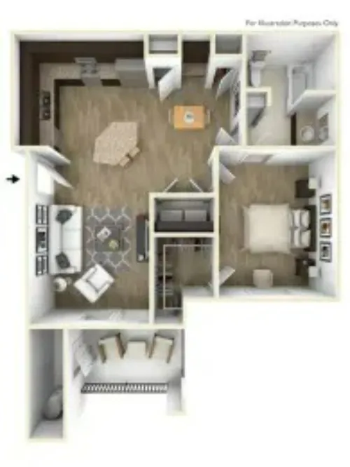 Champions Gate Apartments San Antonio FloorPlan 1