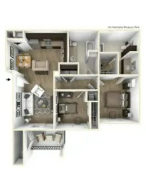 Champions Gate Apartments San Antonio FloorPlan 5