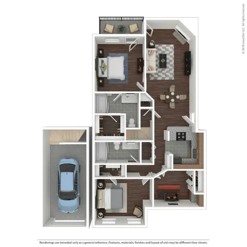 Charleston Apartment San Antonio FloorPlan 8