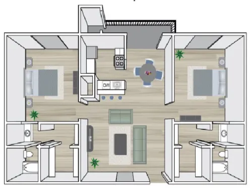 Chase Hill Apartments San Antonio Floor Plan 10