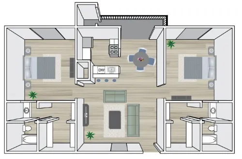 Chase Hill Apartments San Antonio Floor Plan 12