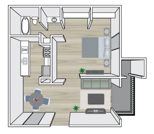 Chase Hill Apartments San Antonio Floor Plan 2