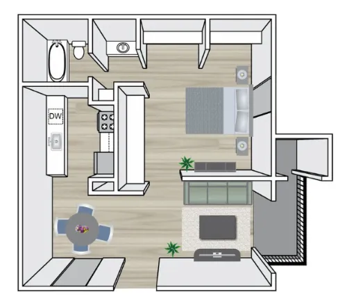 Chase Hill Apartments San Antonio Floor Plan 3