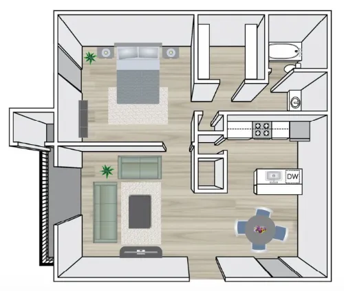 Chase Hill Apartments San Antonio Floor Plan 5