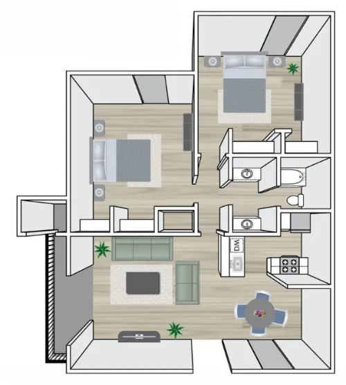 Chase Hill Apartments San Antonio Floor Plan 7