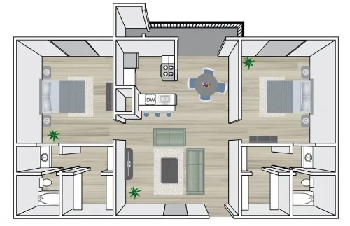 Chase Hill Apartments San Antonio Floor Plan 8