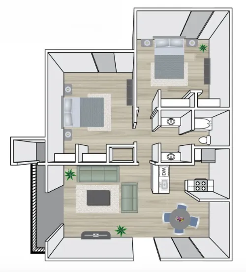 Chase Hill Apartments San Antonio Floor Plan 9