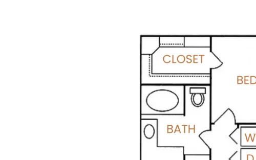 Colonnade Apartments San Antonio Floorplan 5