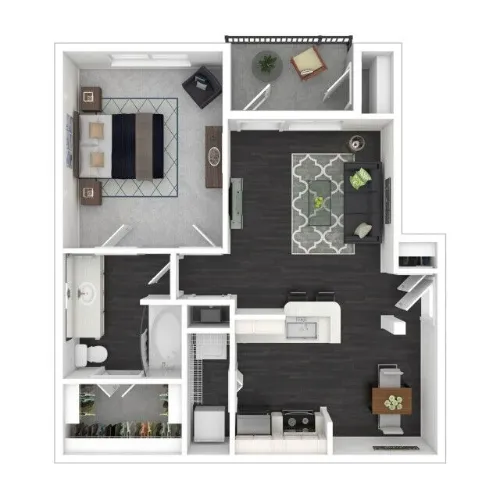 Costa Bella Apartment San Antonio FloorPlan 1