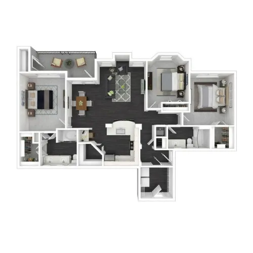 Costa Bella Apartment San Antonio FloorPlan 8