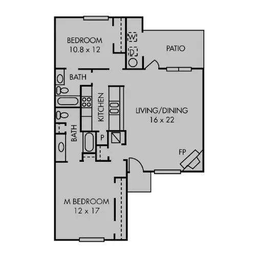 Country View Apartments Boerne FloorPlan 3
