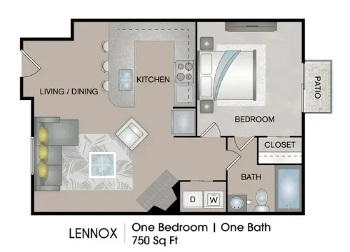 Crest at Cooper Lubbock FloorPlan 1