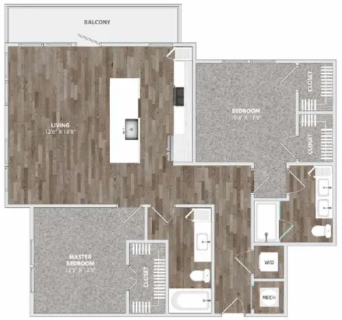 Culebra Commons Apartment San Antonio Floorplan 10