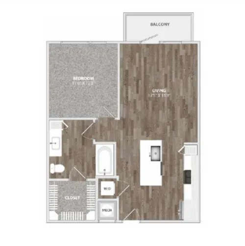 Culebra Commons Apartment San Antonio Floorplan 4