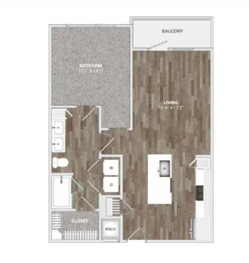 Culebra Commons Apartment San Antonio Floorplan 5