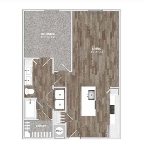 Culebra Commons Apartment San Antonio Floorplan 6