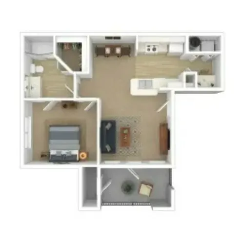 Dakota Arms Apartment Homes Lubbock FloorPlan 1