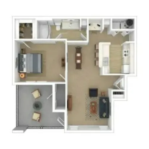 Dakota Arms Apartment Homes Lubbock FloorPlan 2