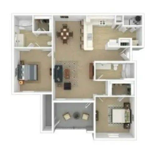Dakota Arms Apartment Homes Lubbock FloorPlan 4