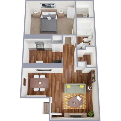 Distinction Apartment Homes San Antonio Floorplan 1
