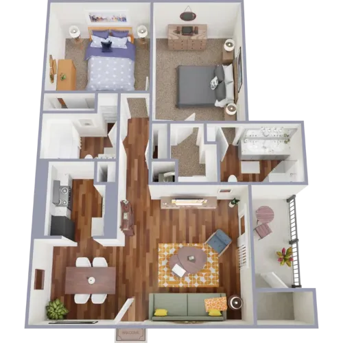 Distinction Apartment Homes San Antonio Floorplan 6