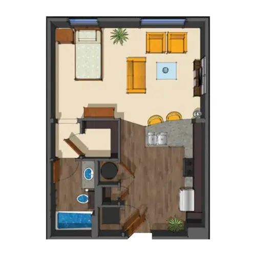 District at Medical Center San Antonio Floorplan 1