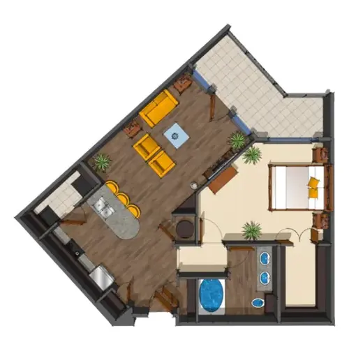 District at Medical Center San Antonio Floorplan 10