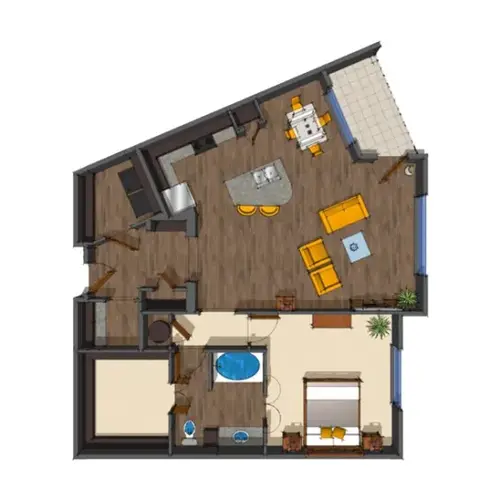 District at Medical Center San Antonio Floorplan 14