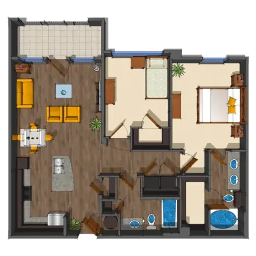District at Medical Center San Antonio Floorplan 16