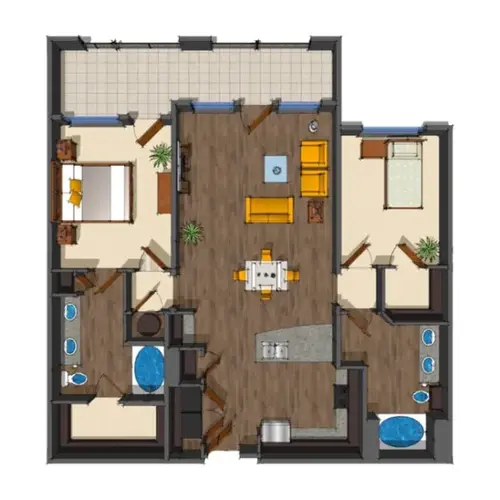 District at Medical Center San Antonio Floorplan 19