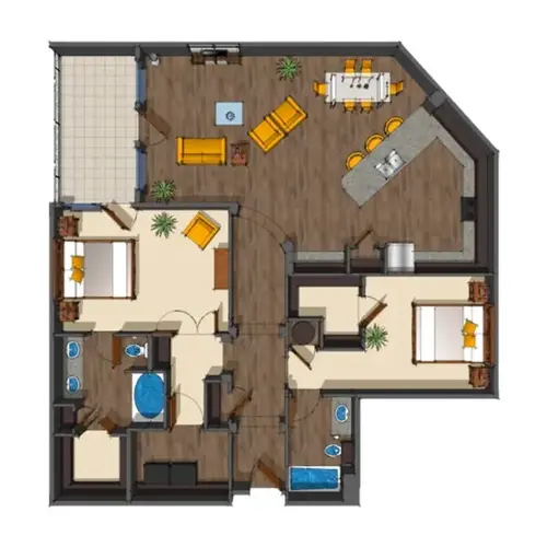 District at Medical Center San Antonio Floorplan 21