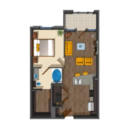 District at Medical Center San Antonio Floorplan 3