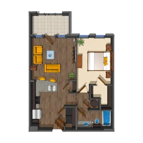 District at Medical Center San Antonio Floorplan 4