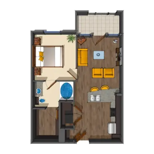 District at Medical Center San Antonio Floorplan 5