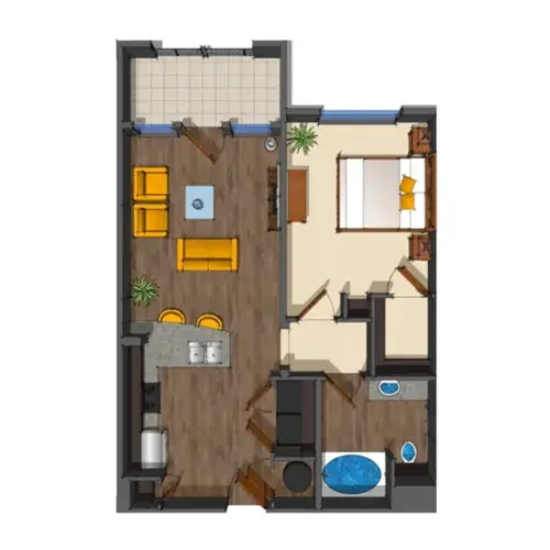 District at Medical Center San Antonio Floorplan 6