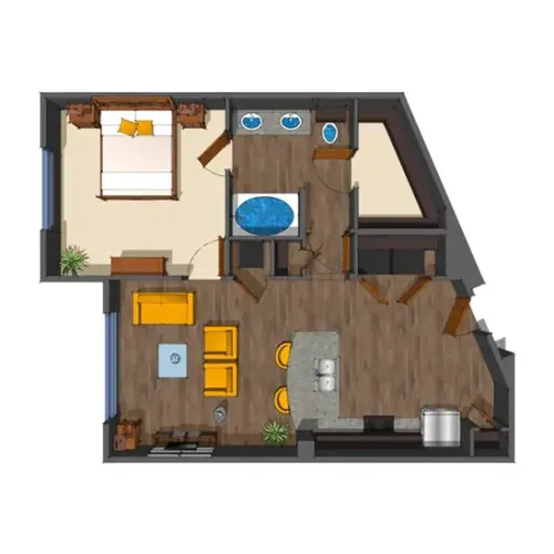 District at Medical Center San Antonio Floorplan 8