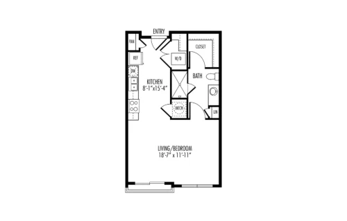 Dwell at Legacy San Antonio Floorplan 1