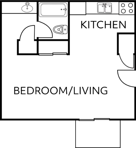 Edge Studios San Antonio Floorplan 1