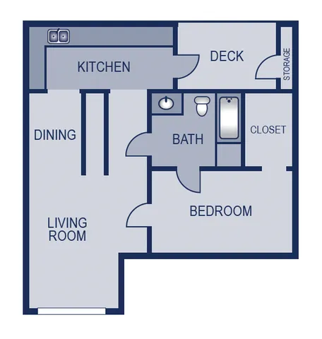 Elm Creek Apartments San Antonio Floorplan 1