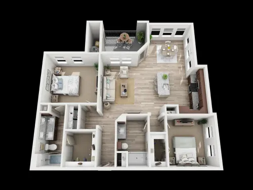 Enclave at the Dominion Apartments San Antonio FloorPlan 6