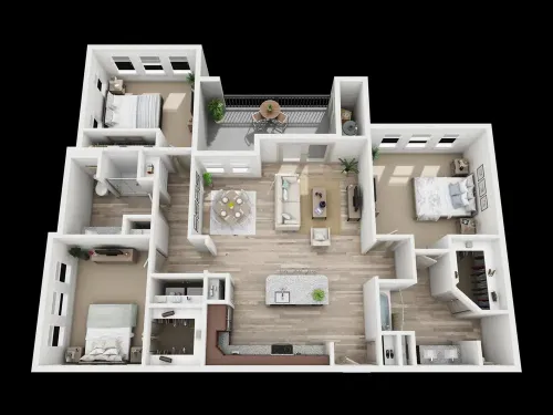 Enclave at the Dominion Apartments San Antonio FloorPlan 9