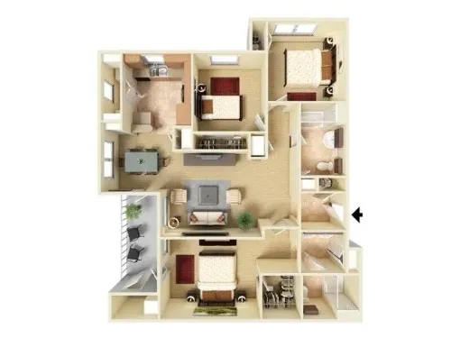 Falls at Westover Hills San Antonio Floorplan 9