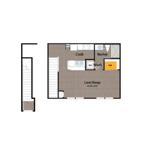 Firewheel Apartment San Antonio Floorplan 1