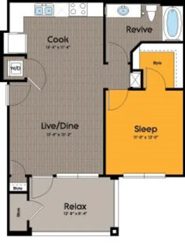 Firewheel Apartment San Antonio Floorplan 2