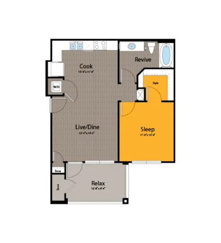 Firewheel Apartment San Antonio Floorplan 3