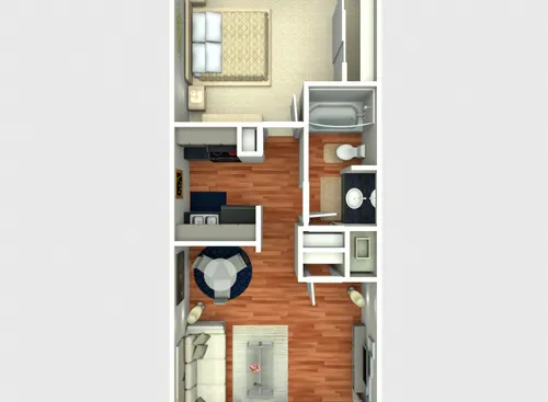 Forest Oaks Apartment San Antonio Floorplan 2