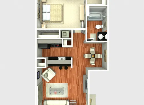 Forest Oaks Apartment San Antonio Floorplan 3