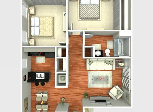 Forest Oaks Apartment San Antonio Floorplan 4