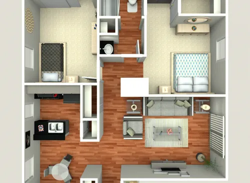Forest Oaks Apartment San Antonio Floorplan 5